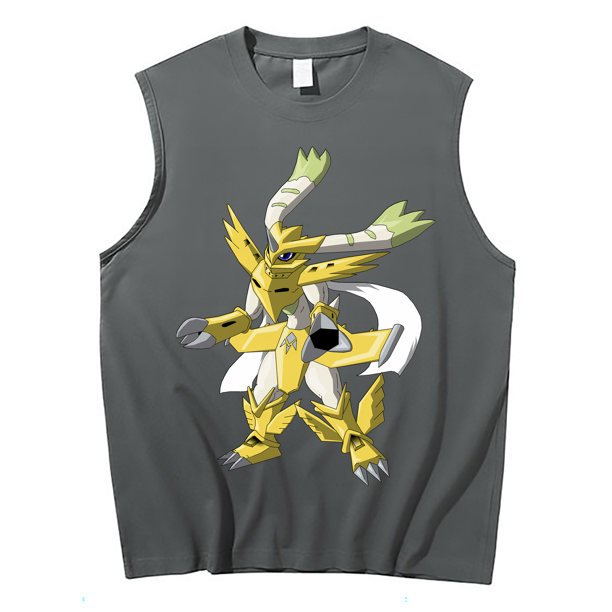 （画像用） Digimon デジタルモンスター/デジモン コットン100％タンクトップ（フロントプリント）